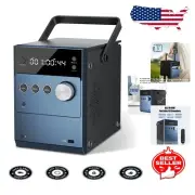 Rechargeable 20W Stereo Boombox CD Player with Bluetooth & FM Radio - 608 Blue