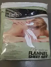 ForPro Premium Flannel 3-Piece Massage Sheet Set, for Massage Tables,