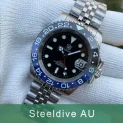 Steeldive SD1993, GMT, "G-Master", Black Blue, NH34, Sapphire, Lume, 300m Diver