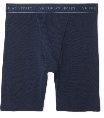 Victoria's Secret Logo Cotton/Modal Boxer Brief Panty Noir Navy Blue M L XL XXL