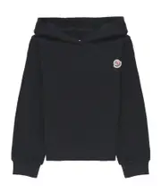 Moncler Enfant Logo Embroidered Hoodie 8Y,12,6Y,14,4Y,14Y,12Y,8,10Y,10 black