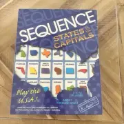 Sequence States & Capitals Board Game Jax Educational Geography BRAND NEW!