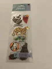 New Pack Of Jolee’s Stickers Monkey Tiger Zebra J45
