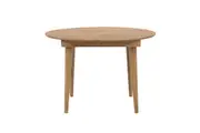 6IXTY Niche Round Oval Wooden Extension Dining Table 110-145cm - Natural