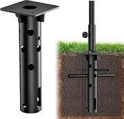Fumingpal In-ground Umbrella Base, Cantilever Umbrella Base, Universal Stainless Steel Outdoor Umbrella Stand for Lawns, Terraces, Gardens, Cafes, Pool