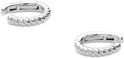 [BERRICLE] Sterling Silver Cable Statement Fashion Ear Cuffs for Women (Yellow Gold Flashed, Rhodium Plated)
