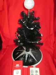Star Wars 20"Tall Complete Miniature Christmas Tree Black Tree Death Star Topper