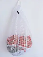 Small Commercial Mesh Laundry Bags with Handle and Drawstring for Dormitory,