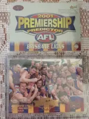 2001 Select AFL Brisbane Lions Premiership Predictor & Premiership Card #3/750