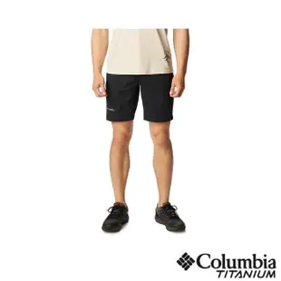【Columbia 哥倫比亞 官方旗艦】男款-鈦WanogaUPF50防潑短褲-黑色(UAE10400BK/IS)