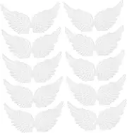 SMASOLO 20pcs Angel Wings DIY Fabric Patches for Clothing Backpacks and Accessories Elegant Applique Decor for Creative Craft Projects Lightweight and Versatile Wing Embellishments