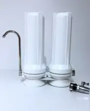 Counter Top Drinking Water 2 Stage Filtration System: Sediment & Carbon Filters