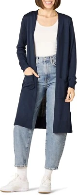 Amazon Essentials Women's Lightweight Longer Length Cardigan Sweater 2X Navy
