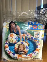 Intex The Wet Set 3 PIECE Pool Set POOL 48" X 10" 20" POOL RING FLOAT 20" BALL