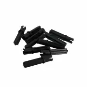 10 NEW LEGO Technic,Axle Pin 3L ,Friction Ridges Lengthwise and 2L Axle Black