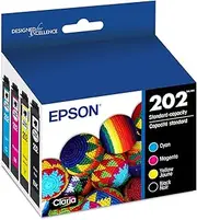 EPSON 202 Claria Ink Standard Capacity Black & Color Cartridge Combo Pack (T202120-BCS) Works with Workforce WF-2860, Expression XP-5100