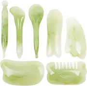 EPIGEIST 7Pcs Gua Scraping Board Body Massage Tool for Facial Use Enhances Promotes Collagen Production for Friends and Family