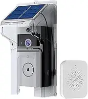 Doorbell Camera Wireless Solar Charging Waterproof Night Vision Smart Home HD Doorbell Two-Way Intercom Voice-B12B