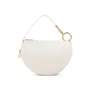 [Burberry] Burberry-Soap White Leather Junior Knight Bag-Donna OS OS