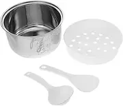 FUNNETOYU Rice Cooker Inner Pot Replacement Multi Function Cooking Pot Liner for Electric Cookers for Soup and Cake Preparation Portable and Design