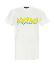 Dsquared2 D2 Waving Logo Crewneck T-Shirt M White