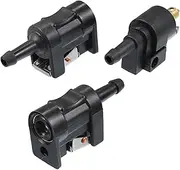 X AUTOHAUX 3pcs Marine Boat Engine Fuel Line Connector Fittings 8mm Female Male Fuel Pipe Joint Comp Fitting for Yamaha Outboard Motor Fuel Tank Hose Pipe 5/16 6E5-24305-06-00 6Y2-24305-06-0