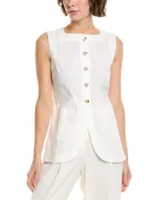 Seraphina Linen-Blend Vest