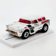 Auto World '57 Chevy Nomad, BADMAN, Pearl White, Xtraction, New Loose Slot Car