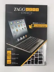 ZAGG KEYS PRO Keyboard Bluetooth Silver for iPad 2 3rd 4th Gen - New In Box