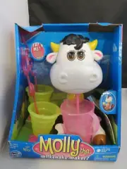 RARE MOLLY THE MILKSHAKE MAKER COW Moo NEW Lanard Cup Straw Set Milk Drink