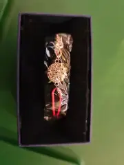 Swarovski - Dragon & Phoenix bracelet -Dragon’s claw, Red, Rose gold-tone plated