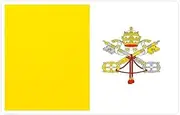 Vatican Flag Sticker in Various Sizes 7 x 11 cm 1000 Pieces
