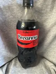 Share A Coke with Breanna 2025 Personalized Gift Coca Cola Bottle 20oz Zero