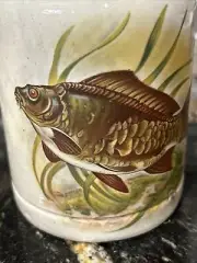 Vintage Franz Stober Painted Nesting Fish German 0.5L Beer Stein Mug FAST SHIP