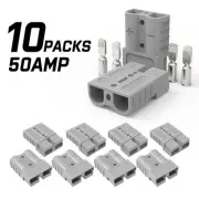 X-BULL 10 x 50A Anderson Style Plug Copper Connectors Terminals Pack