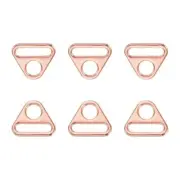 6Pcs 0.98" Triangle Buckle Adjuster, Triangle D Ring Adjuster Connector