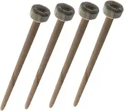 FUNOMOCYA 4 pcs Wooden Percussion Drumsticks with Comfortable Grip for Beginners Lightweight and Smooth Surface Suitable for Drums and Gongs