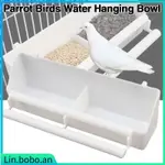 PARROT PET BIRD CAGE HANGING THICK FOOD CONTAINER FEEDER WAT