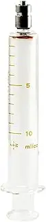 TRUTH Numbered Glass Syringes Metal Luar Lock Tip (CL), 10 ML (Pack Of 10)