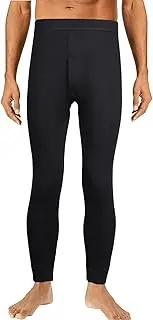 [Risipu] Men's Thermal Underwear Long Johns, Winter Warm Fleece Lined Bottom Trouser, Thermal Leggings Base Layer Pants for Indoor Outdor