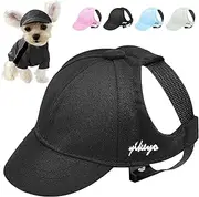 PerfectPet PawGuard Baseball Cap - Sun Protection Hat for Dogs with Ear Holes & Adjustable Strap, Fits Small to Large Dogs