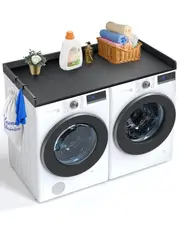 Washer Dryer Countertop 54" x 27" Wooden Washer and Dryer Topper Black
