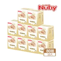 在飛比找momo購物網優惠-【Nuby】乾濕兩用巾80抽(10入組)