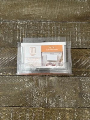 Squared Away Bin Clip Label Holders Silver