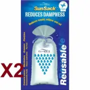 2 x Cli-mate Sunsack Moisture Absorber Dehumidifier 150g