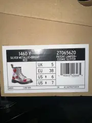 NWT Dr. Martens AirWair 1460 Y US 7 Lamper+ Cosmic Glitter