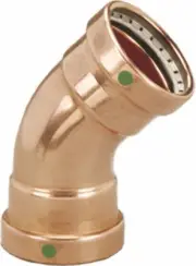 Viega 20658 ProPress 3" 45 Degree Elbow, Copper, 3”x3” Sealed