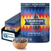 Chinook Seedery Roasted Jumbo Sunflower Seeds - Keto Snacks Gluten-Free Non-G...