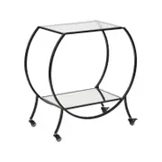 Cooper & Co. Oliver 86cm Steel Arch Bar Cart Black