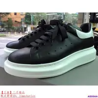 在飛比找蝦皮購物優惠-二手 Alexander McQueen FW18黑白皮革4